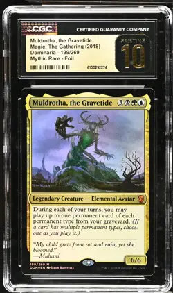 MULDROTHA, THE GRAVETIDE Dominaria Foil Mythic CGC Pristine 10 MTG - Image 1