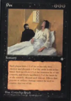 Pox - Ice Age: #158, Magic: The Gathering Nm R109 - Image 1