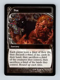 Pox (Future Sight) Mystery Booster 2 Non-Foil MTG NM - Image 1