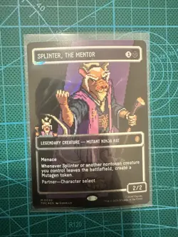 Splinter, the Mentor (0089) (Borderless) PIXEL (Surge Foil) Commander: TMNT - Image 1