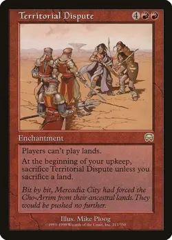 Territorial Dispute 1x MtG Mercadian Masques MMQ SP/NM - Image 1