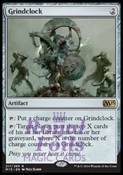 Grindclock 2x FOIL MTG M15 Core Set Rare MINT artifact - Image 1