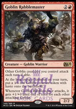 Goblin Rabblemaster 1x FOIL MTG M15 Core Set Rare MINT red - Image 1