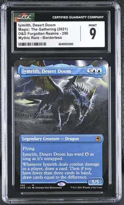 IYMRITH, DESERT DOOM D&D Forgotten Realms Borderless Mythic CGC 9 MTG EDH - Image 1