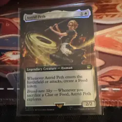 Astrid Peth NM Extended Art Foil MTG Universes Beyond Doctor Who Unplayed Magic - Image 1