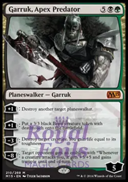 Garruk Apex Predator 1x FOIL MTG M15 Core Set Mythic MINT black green - Image 1