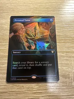 Personal Tutor BORDERLESS FOIL Command Masters MTG CMM 633 - Image 1