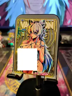 Goddess Story Metal Card Rare Anime Waifu White Haired Fox - Image 2
