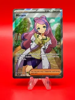 Pokemon TCG Miriam Scarlet & Violet Holo Ultra Rare Card 238/198 - Image 1