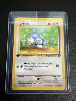 Pokemon TCG Dratini Team Rocket 53/82 Regular 1st Edition Common Card - Image 3