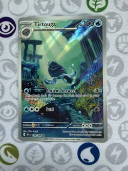 Pokemon TCG Tirtouga 106/086 SV Black Bolt Holo Illustration Rare 100 HP Card - Image 3
