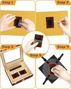 313 Pcs Trading Card Cleaning Kit, Card Grading Flattening Kit for TCG Collector - Image 4
