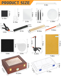 313 Pcs Trading Card Cleaning Kit, Card Grading Flattening Kit for TCG Collector - Image 5