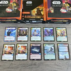 Star Wars Unlimited A Lawless Time 900 Card Lot Legendary Rare Hyperspace Foils - Image 3