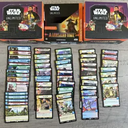 Star Wars Unlimited A Lawless Time 900 Card Lot Legendary Rare Hyperspace Foils - Image 4