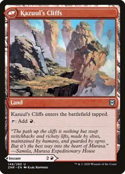 Kazuul's Fury // Kazuul's Cliffs - Zendikar Rising ZNR - Magic MTG NM - Image 2
