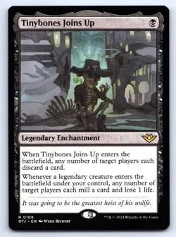 MTG Tinybones Joins Up Normal R Outlaws of Thunder Junction OTJ 108 NM Magic - Image 1