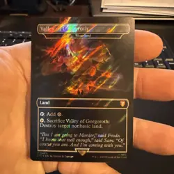 Valley of Gorgoroth - Wasteland (Surge Foil) Lord of the Rings NM 406 - Image 1