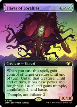 Flayer of Loyalties *Foil Alternate Art* - CMM - NM - Magic The Gathering - MTG - Image 1