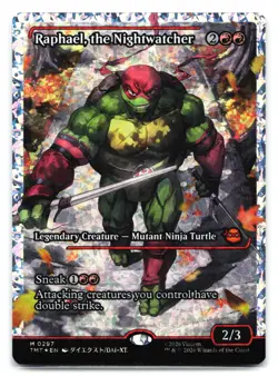 Raphael the Nightwatcher Showcase Fracture Foil 297 Teenage Mutant Ninja Turtles - Image 1