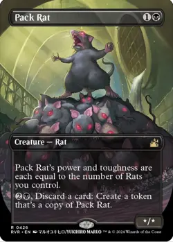 Pack Rat (Anime Borderless) Ravnica Remastered Regular 0426 NM never played - Image 1