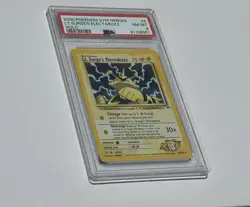 🔥 PSA 8 Lt Surge's Electabuzz Gym Heroes 6/132 English Holo Rare Vintage - Image 3