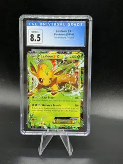 CGC 8.5 Leafeon EX 2016 Generations 10/83 Holo Pokemon Card - Image 1