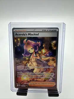 Pokemon TCG Acerola's Mischief Trainer Special Illustration Rare Holo 183/132 - Image 1