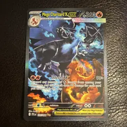 Pokemon Mega Charizard X EX Rare Holo 360HP 90× 125/094 Me02 English - Image 1