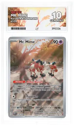 Mr Mime 179/165 English | Pokemon Scarlet & Violet - 151 | Ace 10 GEM MINT - Image 1