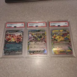 pokemon graded card lot psa 9 Charzard, Umbreon, Pikachu - Image 1