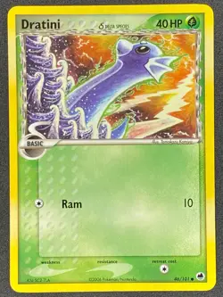 Pokemon Dratini Delta Species 46/101 EX Dragon Frontiers LP/NM - Image 1