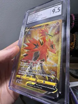 Pokemon Galarian Zapdos V Secret Rare Holo CGC 9.5 Brilliant Stars 182/172 - Image 2
