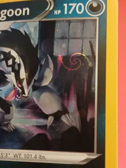 GALAXY SWIRL Pokemon Sword & Shield Galarian Obstagoon 161/264 Promo Cosmos Holo - Image 5