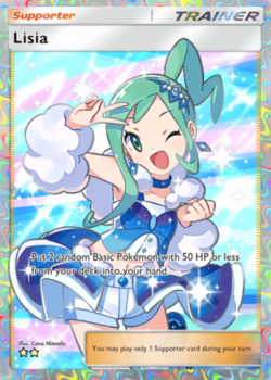 (Digital Card) Pokemon TCG Pocket Lisia Full Art Mega Rising - English - Image 1