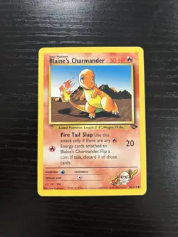 Pokemon Blaine's Charmander Gym Challenge Common 50 HP 60/132 Eng 2000 - Image 1
