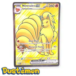 Pokemon TCG Ninetales EX 186/165 Full Art Ultra Rare Scarlet & Violet 151 - Image 1