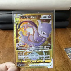 Pokemon Mewtwo VSTAR Secret Rare 086/078 Pokemon GO Holo Vstar 280 HP - Image 1