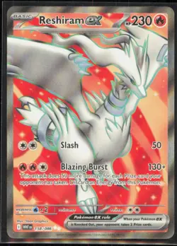 Reshiram ex Ultra Rare SV: White Flare #158/086 [Near Mint] Pokemon TCG - Image 1