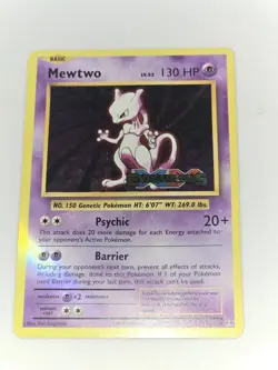 Pokemon Mewtwo 51/108 XY Evolutions Prerelease Black Star Promo Near Mint Holo - Image 1