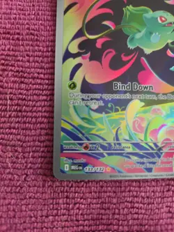 Pokemon TCG Bulbasaur 133/132 Me01: Mega Evolution Illustration Rare NM - Image 2