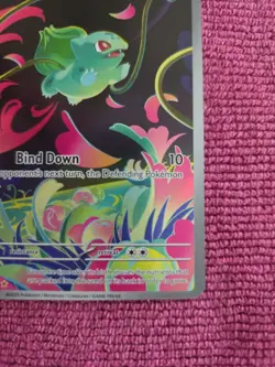 Pokemon TCG Bulbasaur 133/132 Me01: Mega Evolution Illustration Rare NM - Image 3