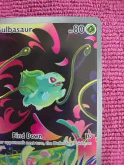 Pokemon TCG Bulbasaur 133/132 Me01: Mega Evolution Illustration Rare NM - Image 4