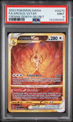 2023 POKEMON SWORD & SHIELD CROWN ZENITH SECRET FULL ART/ARCEUS VSTAR PSA 9 - Image 1