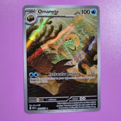 Pokemon TCG Omanyte Scarlet & Violet-151 180/165 Holo Illustration Rare - Image 1