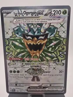 Pokemon SV06: Twilight Masquerade #190/167 Teal Mask Ogerpon ex - Image 1