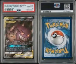 Pokemon 2019 Gengar & Mimikyu GX 165/181 Alt Art Team Up GEM MINT PSA 10 - Image 3
