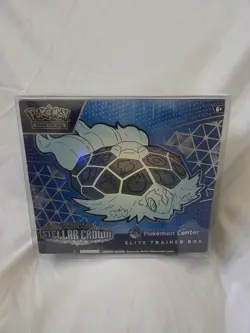 Pokemon TCG Stellar Crown Pokemon Center ETB With Plastic Protector - Image 1