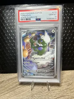 2025 Pokemon PROMO SVP EN Tornadus White Flare ETB PSA 10 Gem Mint - Image 2