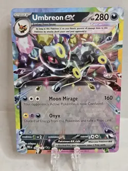 Pokemon Umbreon ex Sv: Prismatic Evolutions Double Rare Holo Tera 280HP 060/131 - Image 1